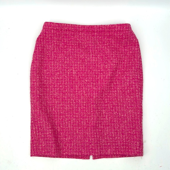 MOON Pure Collection Wool Pencil Skirt Pink size 18 Quality British Cloth - Picture 2 of 6